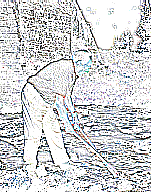 A tenaz para agarrar lampreias